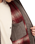 The Quiksilver Mens Shaper Pad Jacket in Java