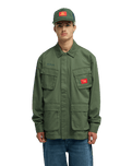 The Quiksilver Mens Bob Marley Uprising Jacket in Grape Leaf