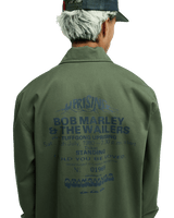 The Quiksilver Mens Bob Marley Uprising Jacket in Grape Leaf