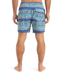 The Quiksilver Mens Surfsilk Straight Volley Shorts in Global Heat Dusted Peri