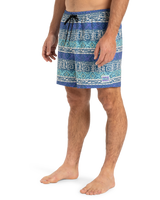 The Quiksilver Mens Surfsilk Straight Volley Shorts in Global Heat Dusted Peri