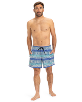 The Quiksilver Mens Surfsilk Straight Volley Shorts in Global Heat Dusted Peri