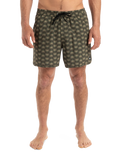 The Quiksilver Mens Surfsilk Scallop Volley Shorts in Florever Grape Leaf
