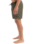 The Quiksilver Mens Surfsilk Scallop Volley Shorts in Florever Grape Leaf