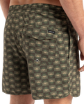 The Quiksilver Mens Surfsilk Scallop Volley Shorts in Florever Grape Leaf