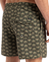 The Quiksilver Mens Surfsilk Scallop Volley Shorts in Florever Grape Leaf