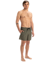 The Quiksilver Mens Surfsilk Scallop Volley Shorts in Florever Grape Leaf