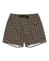 The Quiksilver Mens Surfsilk Scallop Volley Shorts in Florever Grape Leaf