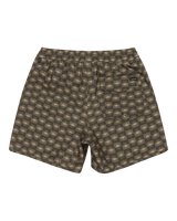 The Quiksilver Mens Surfsilk Scallop Volley Shorts in Florever Grape Leaf