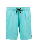 Surfsilk Piped Volley Shorts in Aqua Sky