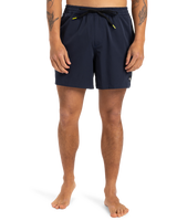 The Quiksilver Mens Surfsilk Piped Volley Shorts in Dark Navy