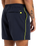 The Quiksilver Mens Surfsilk Piped Volley Shorts in Dark Navy