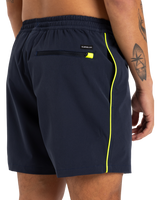 The Quiksilver Mens Surfsilk Piped Volley Shorts in Dark Navy