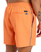 The Quiksilver Mens Surfsilk Piped Volley Shorts in Melon