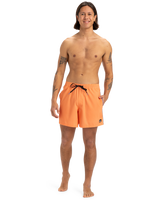 The Quiksilver Mens Surfsilk Piped Volley Shorts in Melon