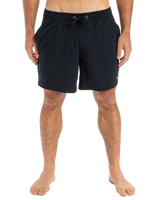 The Quiksilver Mens Surfsilk Solid Volley Shorts in Black