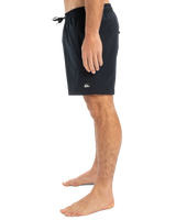 The Quiksilver Mens Surfsilk Solid Volley Shorts in Black