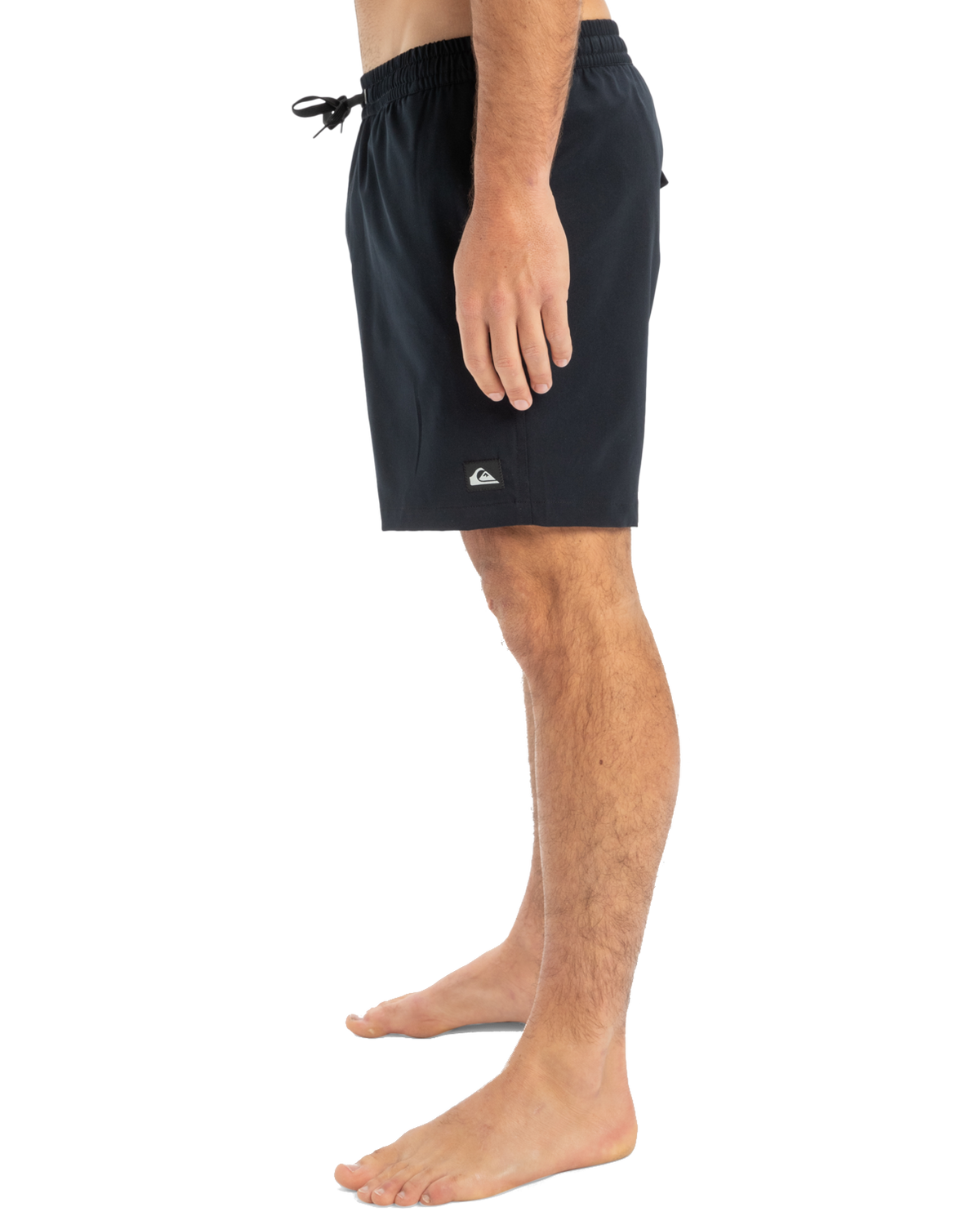 The Quiksilver Mens Surfsilk Solid Volley Shorts in Black