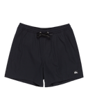 The Quiksilver Mens Surfsilk Solid Volley Shorts in Black