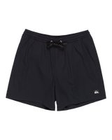 The Quiksilver Mens Surfsilk Solid Volley Shorts in Black