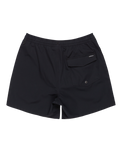 The Quiksilver Mens Surfsilk Solid Volley Shorts in Black