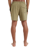 The Quiksilver Mens Surfsilk Solid Volley Shorts in Aloe