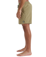 The Quiksilver Mens Surfsilk Solid Volley Shorts in Aloe