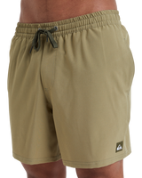The Quiksilver Mens Surfsilk Solid Volley Shorts in Aloe