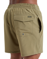The Quiksilver Mens Surfsilk Solid Volley Shorts in Aloe