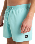 The Quiksilver Mens Everyday Solid Volley Shorts in Aqua Sky