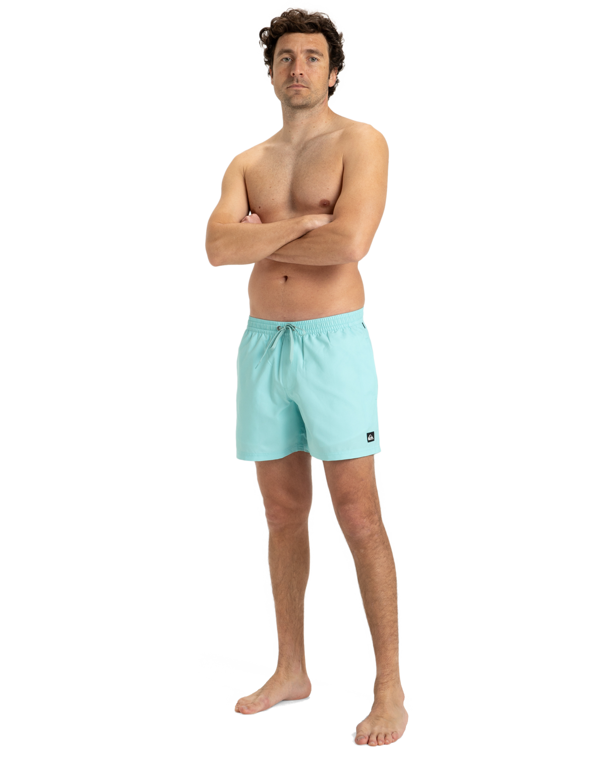 The Quiksilver Mens Everyday Solid Volley Shorts in Aqua Sky