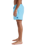 The Quiksilver Mens Everyday Solid Volley Shorts in Milky Blue