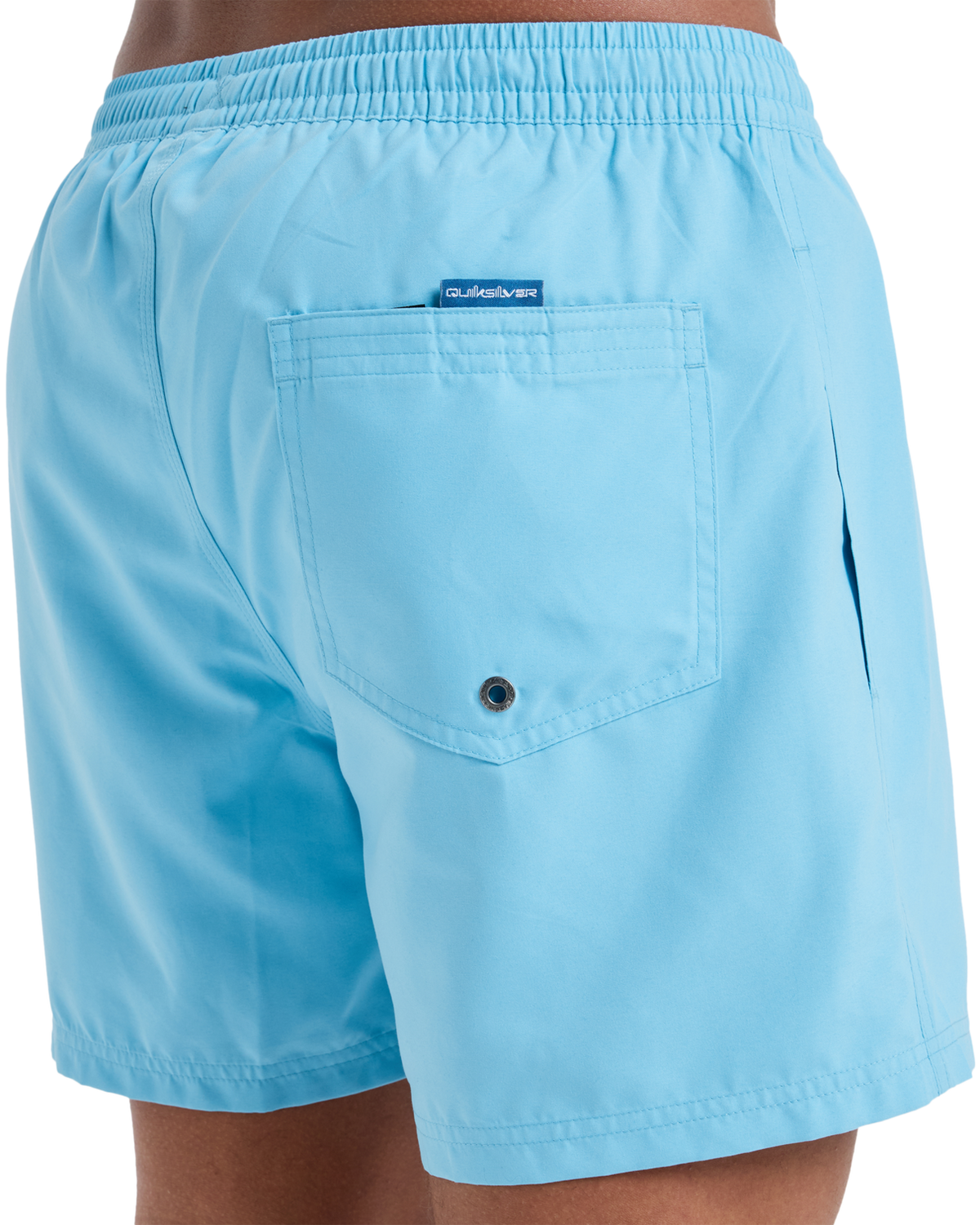The Quiksilver Mens Everyday Solid Volley Shorts in Milky Blue