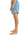 The Quiksilver Mens Everyday Solid Volley Shorts in Coronet Blue