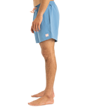 The Quiksilver Mens Everyday Solid Volley Shorts in Coronet Blue