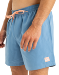 The Quiksilver Mens Everyday Solid Volley Shorts in Coronet Blue