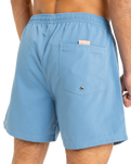 The Quiksilver Mens Everyday Solid Volley Shorts in Coronet Blue