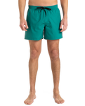 The Quiksilver Mens Everyday Solid Volley Shorts in Teal Green