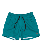 The Quiksilver Mens Everyday Solid Volley Shorts in Teal Green