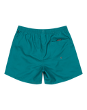 The Quiksilver Mens Everyday Solid Volley Shorts in Teal Green