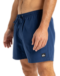 The Quiksilver Mens Everyday Solid Volley Shorts in Estate Blue