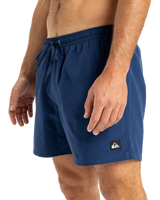 The Quiksilver Mens Everyday Solid Volley Shorts in Estate Blue