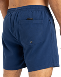 The Quiksilver Mens Everyday Solid Volley Shorts in Estate Blue