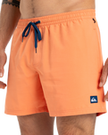 The Quiksilver Mens Everyday Solid Volley Shorts in Melon