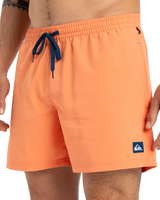 The Quiksilver Mens Everyday Solid Volley Shorts in Melon
