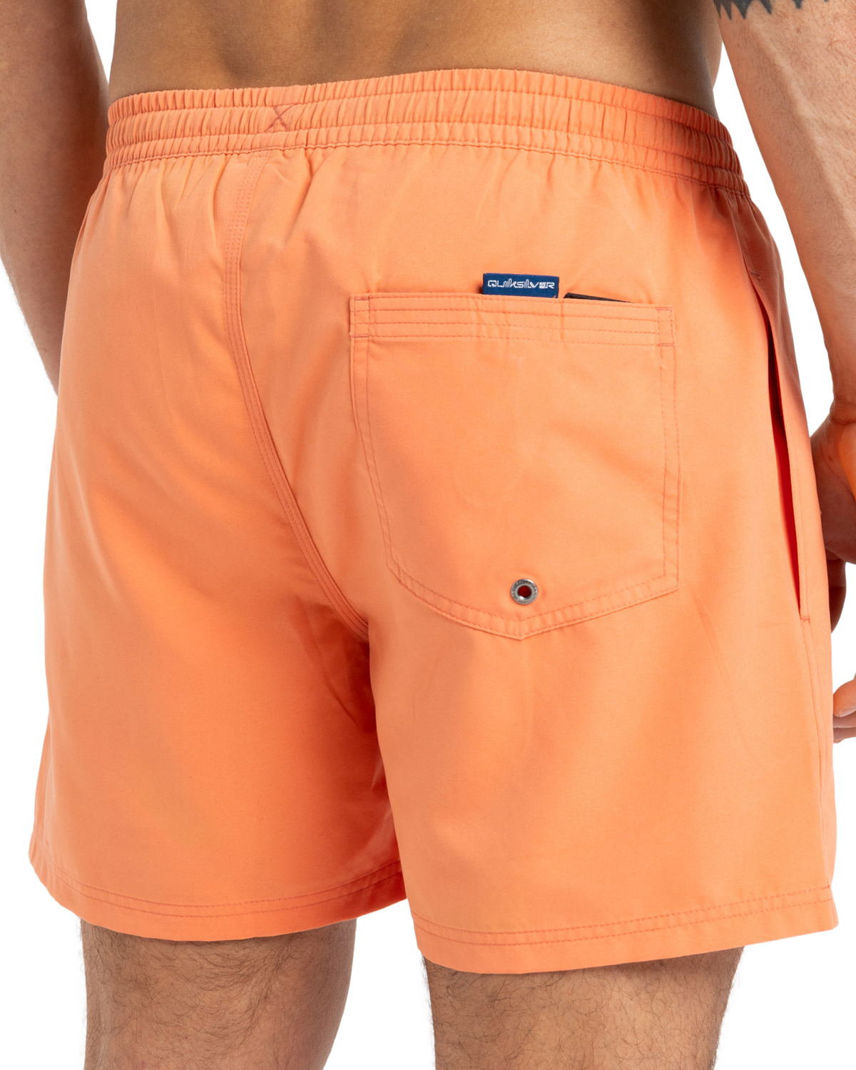 The Quiksilver Mens Everyday Solid Volley Shorts in Melon