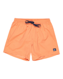 The Quiksilver Mens Everyday Solid Volley Shorts in Melon