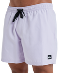 The Quiksilver Mens Everyday Solid Volley Shorts in Orchid Petal