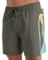 The Quiksilver Mens Everyday Holmes Volley Shorts in Grape Leaf Holmes