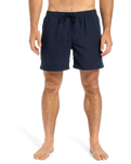 The Quiksilver Mens Fineline Volley Shorts in Dark Navy